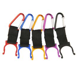 Legering waterfles Carabiner Clip fleshouder Buckle Drinkware Hendle Camping Snap Hook Clipon voor buitensporten7569089