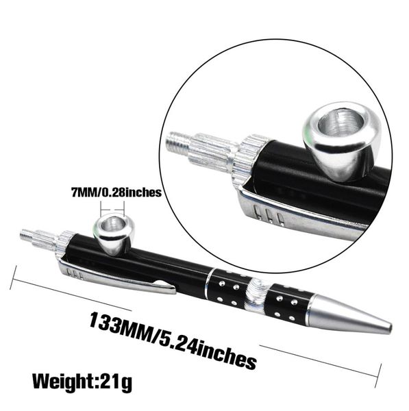Allpoint stylo tuyau déguisement tuyau peut écrire sur papier métal fumer tabac tuyau couleur aléatoire nouveautés 7674281