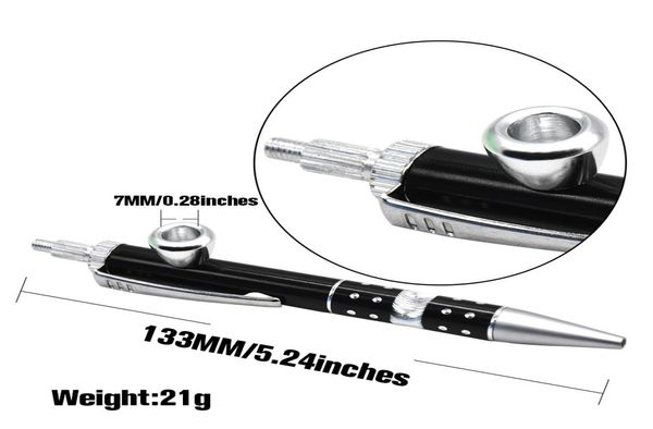 Allpoint stylo tuyau déguisement tuyau peut écrire sur papier métal fumer tabac tuyau couleur aléatoire nouveautés 9030828