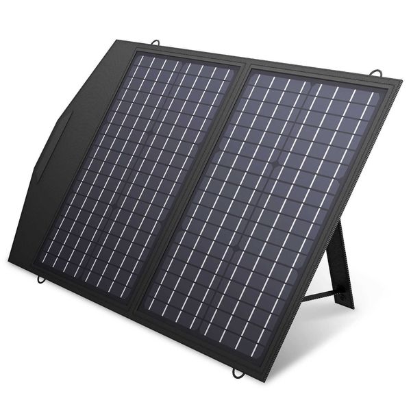 Chargeur solaire portatif de panneau solaire pliable ALLPOWERS 60/100/120W pour la plupart des ordinateurs portables de centrale électrique portative de générateur solaire RV
