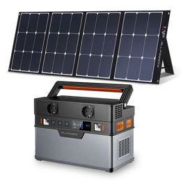 ALLPOWERS 700W Estación de energía portátil 606Wh Fuente de alimentación de emergencia con 18V 200W Panel solar portátil plegable monocristalino