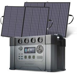 Générateur Portable ALLPOWERS 1092Wh / 1500Wh Alimentation 110V / 230V Powerstation avec panneau solaire mobile 2X18V 100W pour le camping