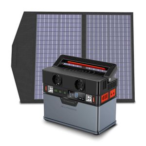 ALLPOWERS Portable Power Station 288Wh / 78000mAh Générateur Solaire avec Panneau Solaire Pliable 100W Alimentation de Secours Extérieure