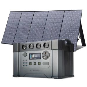 ALLPOWERS Solar Generator S2000 Pro with 400W Solar Panel 4 x 2400W AC Outlets 2400W Portable Power Station for Home Backup RV