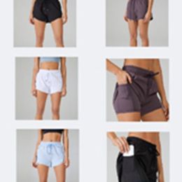 ALLUU yoga shorts de yoga femmes séchage rapide respirant faux deux pièces de pantalon de gymnastique anti-marche léger marathon course pantalons de survêtement 2024 offre spéciale