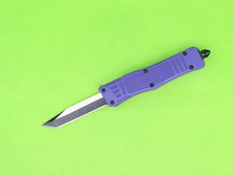 Purple 7 pollici 616 mini coltello tattico automatico 440c Blade nero bico tono in lega di zinco-alluminio maniglia tasca