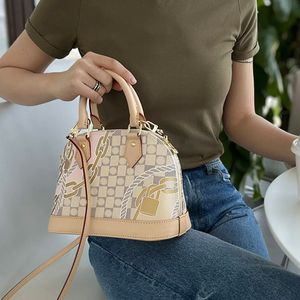 Almas bb tas shell draagtassen ontwerper handtassen luxe vrouwen crossbody schoudertassen linten kleine portemonnee chickerbord check print gouden hardware afneembare riem