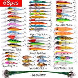 Kits de leurres de pêche mixtes tout-puissant Wobbler Crankbait Swimbait Minnow Appâts durs Spiners Carp Bait Set Matériel de pêche 220726