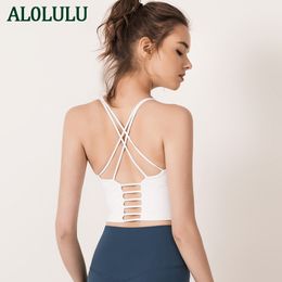 AL0LULU Yoga BH's Nieuw sportondergoed Dames Schokbestendig Hardlopen Fitness Beauty Back Yoga Vest Grote maten BH