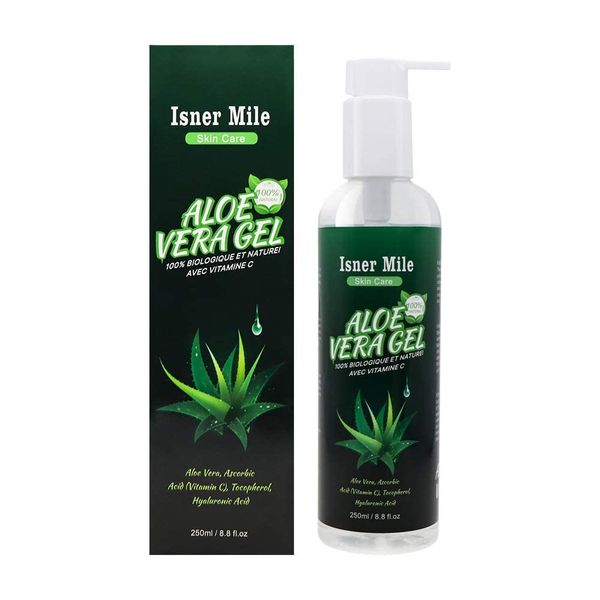 Gel de Aloe Vere 250ml Cuidado Facial Belleza de la Piel Eliminación del Acné Hidratante para la Piel Elitzia ETMAloe