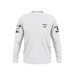 ALONSO Alpine F1 Team Motorsport Long T-shirt Racing Teamline Men Polyester rapide Dry Breathable Anti-UV Do't Fade Jerseys Formule One Automne Top 731