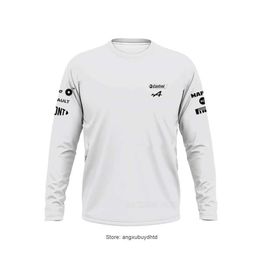 ALONSO Alpine F1 Team Motorsport Long T-shirt Racing Teamline Men Polyester rapide Dry Breathable Anti-UV Don't Fade Jerseys Formule One Automne Top 75