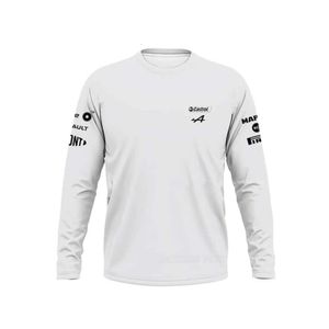 ALONSO Alpine F1 Team Motorsport Long T-shirt Racing Teamline Men Polyester rapide Dry Breathable Anti-UV Do't Fade Jerseys Formule One Automne Top 32 387