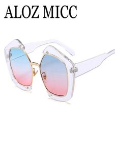 ALOZ MICC 2018 Trendy half frame vierkante zonnebrillen vrouwen mode keurige merkontwerper zonnebril voor vrouwelijke oculos de sol A4423047421