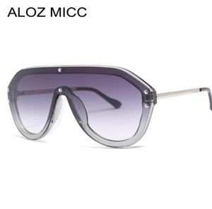 ALOZ MICC 2019 Men de lunettes de soleil surdimensionnées Femmes Brand Designer Rivet Sun Glêmes Men Vintage Shade Metal Goggles de haute qualité A3981047260