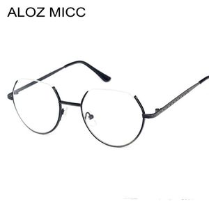 ALOZ MICC Legering Brilmontuur Semi-Randloos op Top Rim Brillen voor Mannen en Vrouwen Optische Brillen Recept Bril UV400 A121