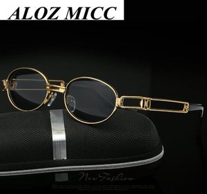 ALOZ MICC Brand Transparante ronde bril Clear Lens Men Kleine ovale zonnebrillen voor vrouwen stoompunk zonnebrillen vrouwelijke roze glazen 3833945