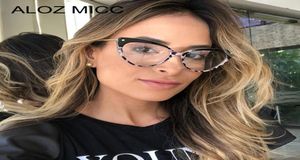 ALOZ MICC Mode Kat Bril Vrouwen Merk Designer Vintage Brillen Vrouwelijke Transparante Lens Brilmontuur A6384613444