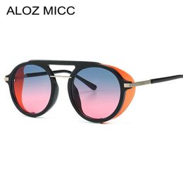 ALOZ MICC mode femmes Steampunk lunettes de soleil rondes pour hommes marque rétro Design lunettes de soleil femmes lunettes d'été UV400 A1654556205