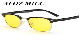 ALOZ MICC Half Metalen Nachtzicht Zonnebril Mannen Vrouwen Merk Designer Straling Protectio Computer Bril Nachtzicht Drivers Gl8086358