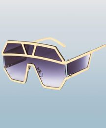 ALOZ Micc New One Piece Lens Sunglasses Femmes surdimensionnées Square Sun Glasses 2019 Brand Designer Men Glêmes Sun Shudes UV400 A6415613402