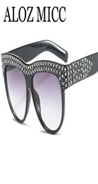 ALOZ MICC Retro Marque Femmes Big Frame Diamond Crystal Sunglasses 2018 Femme Oversides Shades Luxury Sun Glasses UV400 A3825744849