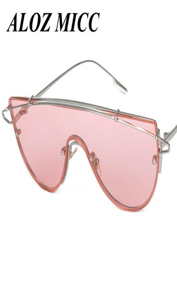 Aloz micc steampunk Goggle Sunglasses Femmes Pink Hipster Oversize Brand Designer Sunglasses Hip Hop Big Size Shades Lunes A0183644013