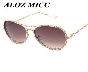 ALOZ MICC Vintage Dames Zonnebril Nieuw Merk Designer Retro Frame Strass Kader Brillen Optische Brillen UV400 A1737533512