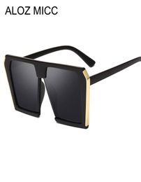 ALOZ MICC femmes surdimensionné carré lunettes de soleil hommes femmes 2019 marque concepteur mode lunettes de soleil femmes Vintage nuances UV400 A0703787363