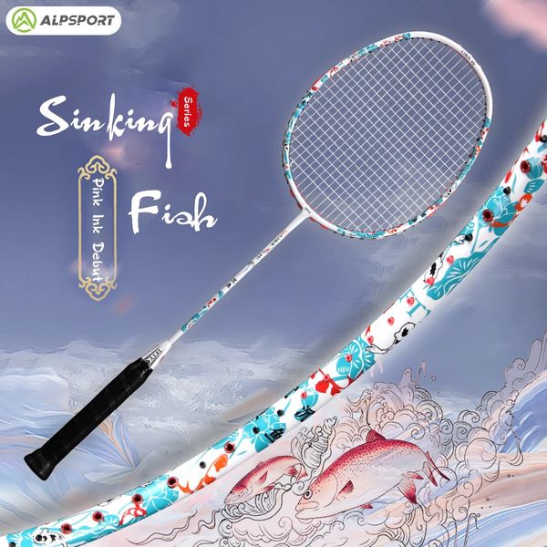 ALP CY-TFTY femmes G6 5U 75G Super léger Max 22 ~ 30 Lbs 100% raquette de Badminton originale en Fiber de carbone avec ficelle rose Professi 240113