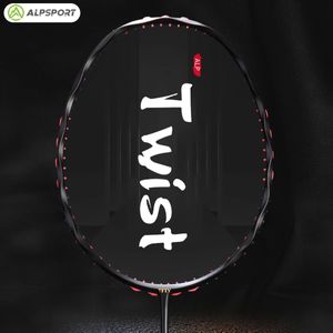 ALP MH-V5 Wave Shape 5U 75g 30Lbs 100% Full Carbon Fiber Twist Frame Badminton Racket Met Gratis Gebonden 231120