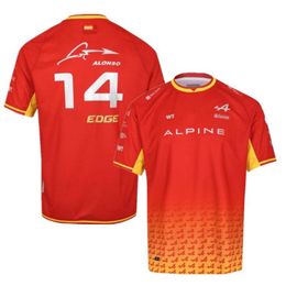 ALP T-Shirts F1 Alpine hommes formule 1 polos Pit Grand Prix moto séchage rapide vêtements d'équitation W63c173E