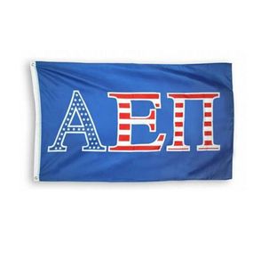 Bandera de Estados Unidos Alpha Epsilon Pi, 3x5 pies, doble costura, alta calidad, suministro directo de fábrica, poliéster con ojales de latón 1779671