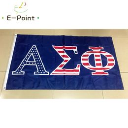 Alpha Sigma Phi Flag 3 * 5ft (90 cm * 150cm) Polyester Flag Banner Decoratie Flying Home Garden Flag Feestelijke geschenken