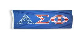 Alpha Sigma Phi USA drapeau 3x5 pieds à double cousue de haute qualité Fournit directement le polyester en laiton 7766358