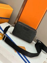 Alpha portefeuille portable sac crossbody mascu mini rabat sac de téléphone small épaule sacs de messager pour homme portefeuille en cuir croix de corps M81260
