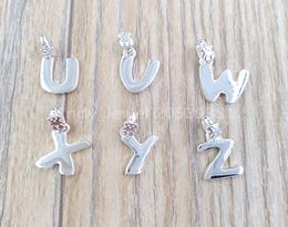 Lettre en alphabet UZ Pendant en argent Authentique 925 STERLING Silver Pendants Fits European Bear Jewelry Style Gift Andy Jewel 91462554359