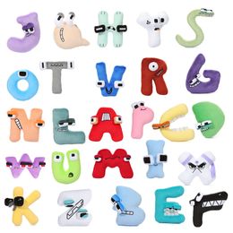 Alfabet Lore Plush Toys Cartoon schattige zachte knuffelpoppen voor kinderverjaardag Kerstcadeau