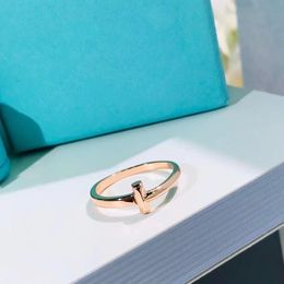alfabet ringen maat 6 7 8 9 anillo 3 kleuren multi-stijl sieraden rosé goud anillo veelzijdige sieraden prachtige ring esthetische ringen minnaar mooie sieradendoos set cadeau