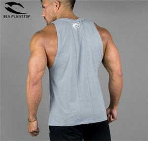 Gimnasios Alfalete Camisetas para el culturismo Camas sin mangas Camas Men Fitness Tank Tops Clothing Mens Q1905227606896