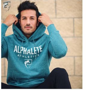 ALPHALETE Mannen Sportscholen Hoodies Sportscholen Fitness Bodybuilding Sweatshirt Trui Sportkleding Mannelijke Workout Capuchon Kleding V191028