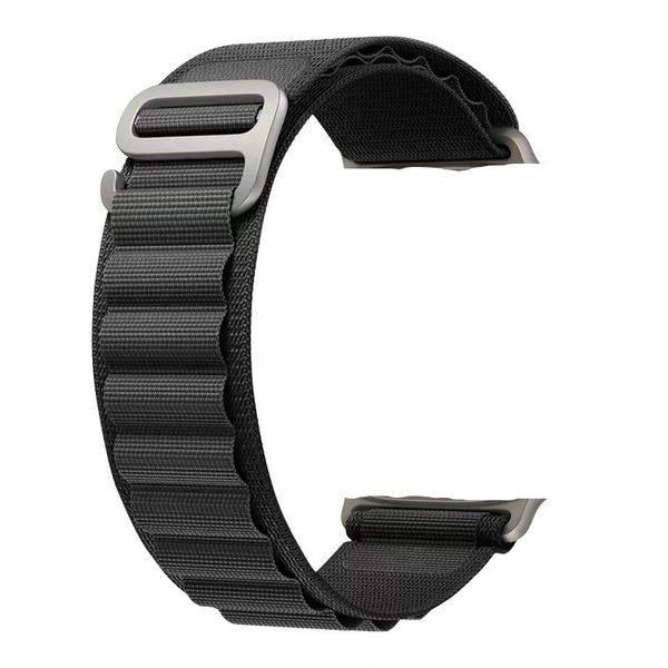 Banda de nylon de bucle alpino para la banda Apple Watch 49 mm 42 mm 44 mm 45 mm 41 mm 41 mm 48 mm Correa de 38 mm para I Watch Serie Ultra 2/SE/9/8/7/6/5/4/3