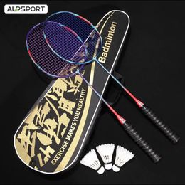 Raquette ALPSPORT R-HX 2 pièces avec sac 7U 30Lbs G5 T700 originale 100% raquette de badminton professionnelle entièrement en carbone avec ficelle gratuite 240113