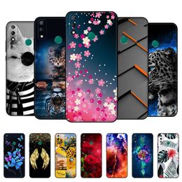Voor Huawei Y8S Case 6.5 "Back Phone Cover Y8s Y 8s JKM-LX1 LX2 LX3 Coque Bumper Soft Silicon fundas Zwart Tpu Case