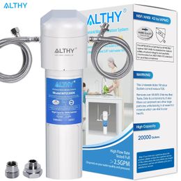 Althy sous purificateur de filtre à eau potable -NSF / ANSI Connexion directe sous la contre-boisson Système de filtration d'eau 231221