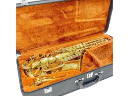Saxofón Alto Saxofón A-500 Lacado Oro con estuche