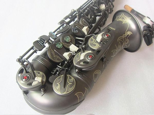 Saxophone Alto A-992 e-flat, Instrument de musique noir mat avec étui, accessoires