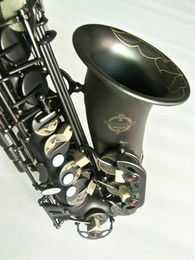 Alto saxofoon Suzuki E-Flat Mat Black Sax Alto Mondstuk Ligature Riet Neck Musical Instrument Accessoires