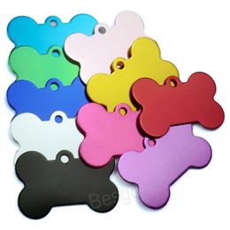 Aluminium Alloy Blank Military Pets Dogs ID Card Tags Metal Puppy Pet Dog Tag Army Dog No Chain 38mm Identity Cards BH4177 TQQ