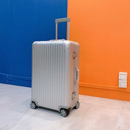 Aluminium Alloy Suitcase Designer Suitcase bagages avec roues Boîtes de luxe Boîtiers Trolley Voyage de grande capacité Boarding Boarding Boarding